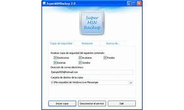 SuperMSNBackup for Windows - Download it from Habererciyes for free